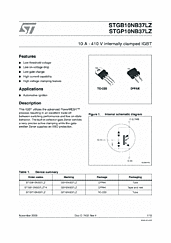 DataSheet STGP10NB37LZ pdf